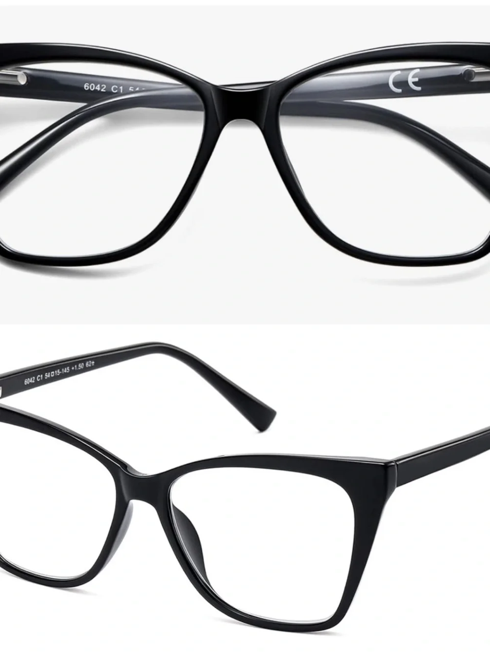 Classic Black Cat-Eye  Glasses
